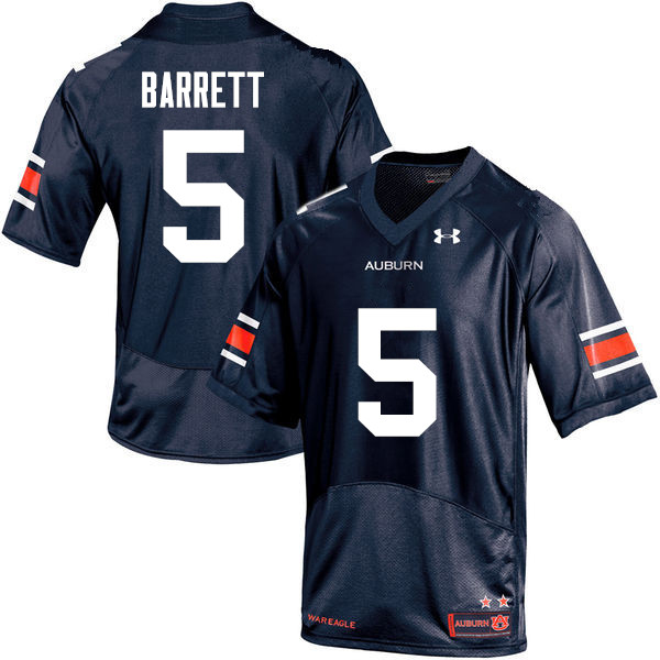 Auburn Tigers Men's Devan Barrett #6 Navy Under Armour Stitched College NCAA Authentic Football Jersey ETP0874GI